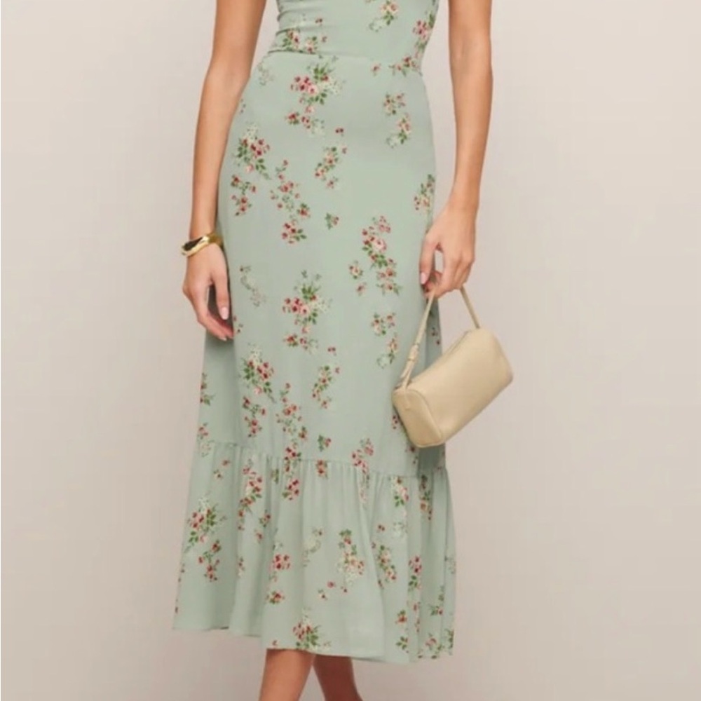 Reformation Sage Floral Dress - Worn Once!